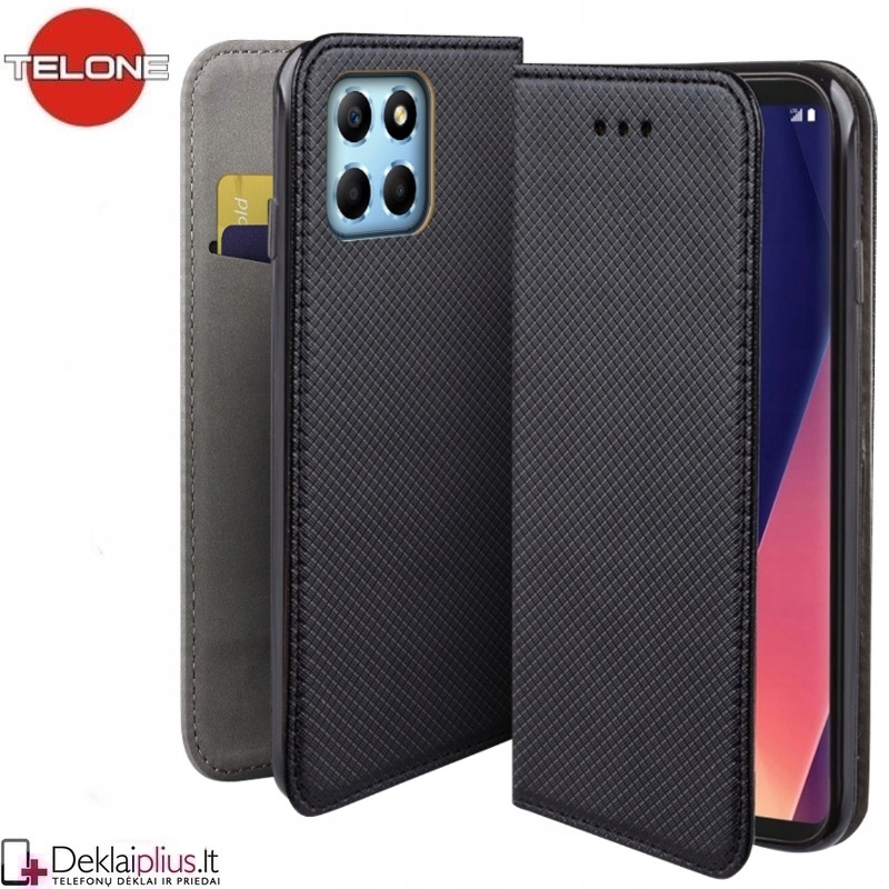 Telone atverčiamas dėklas - juodas (Huawei Honor 200 Smart) Telone atverčiamas dėklas - juodas (Huawei Honor 200 Smart)
